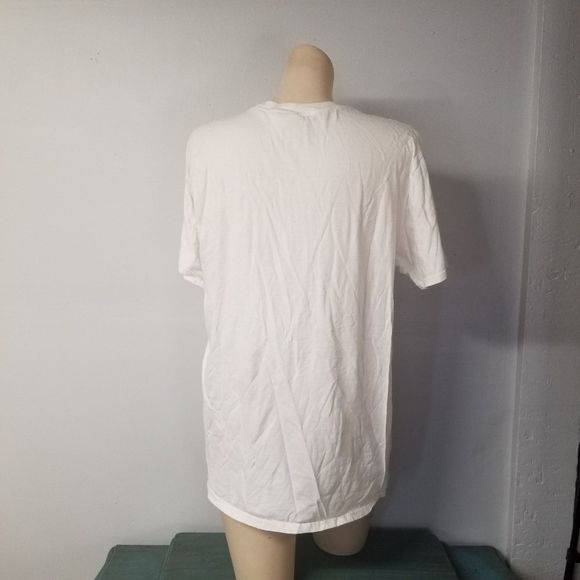 White shirts womens large tee top - Picture 2 of 7
